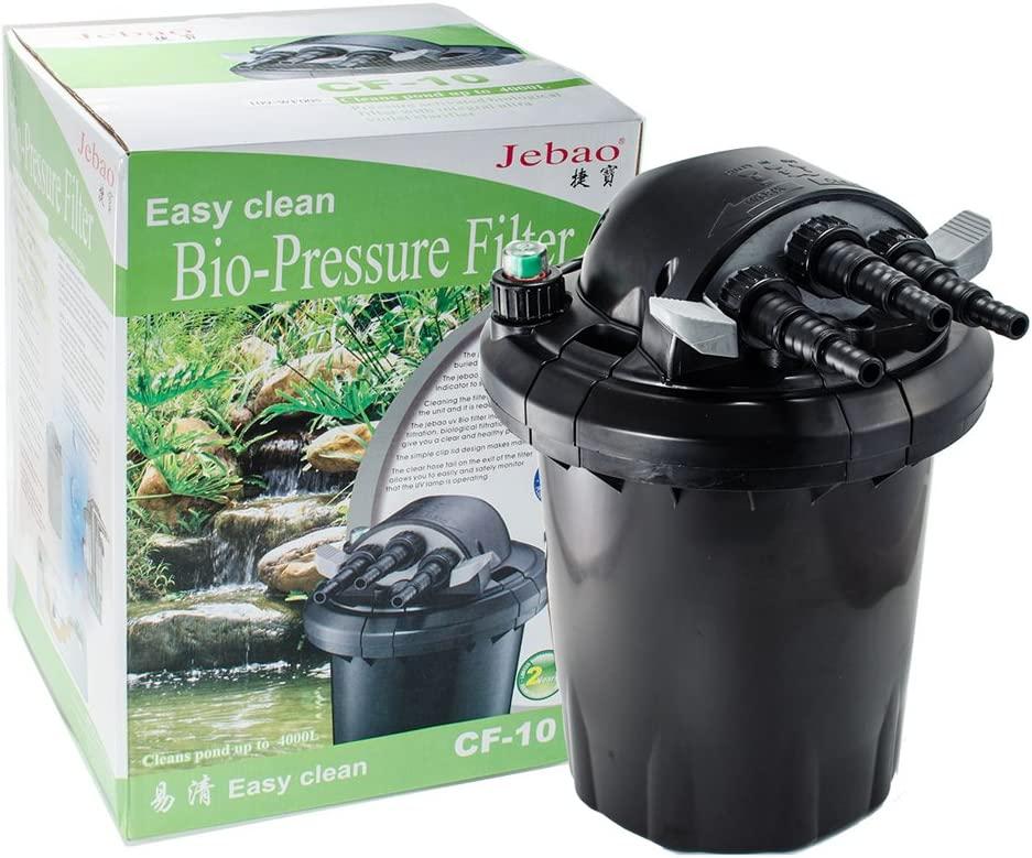 Jebao CF-10 Pressured Pond Bio Filter, Black