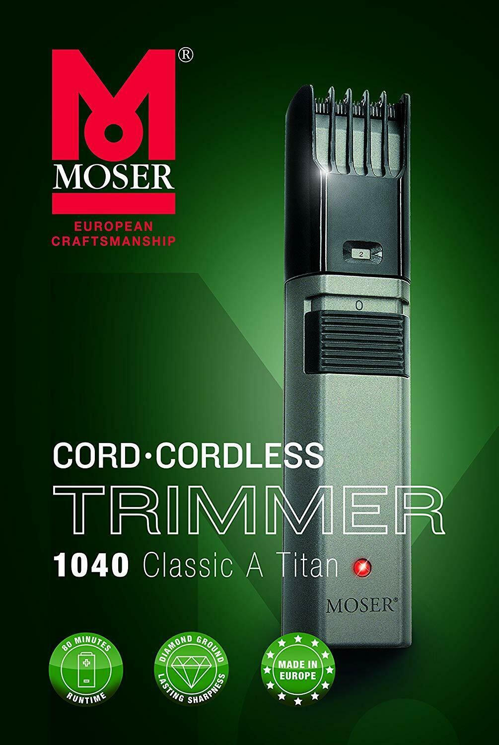 Moser 1040-0460 Classic to - Hair Clippers for Beard with or Without