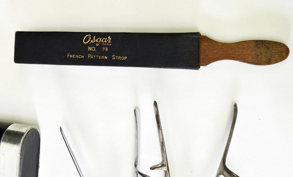 VTG Straight  Manual Hair Clippers Barber Shaving Lot Strop Schick Trimmer