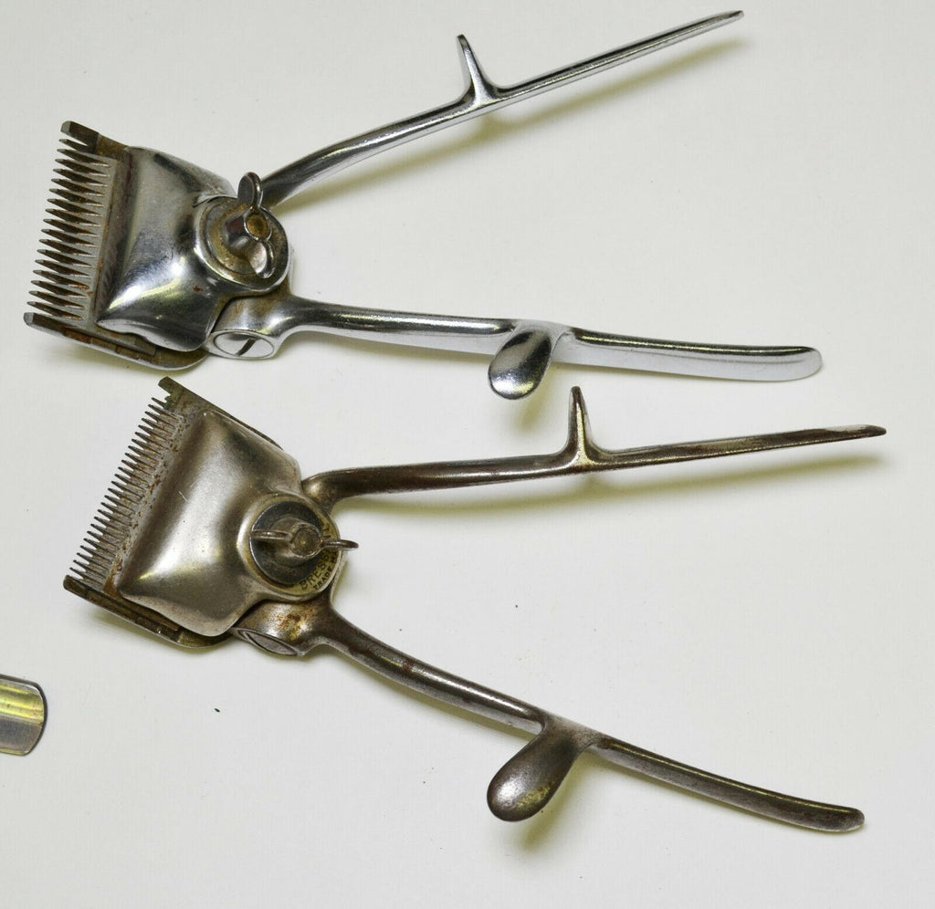 VTG Straight  Manual Hair Clippers Barber Shaving Lot Strop Schick Trimmer