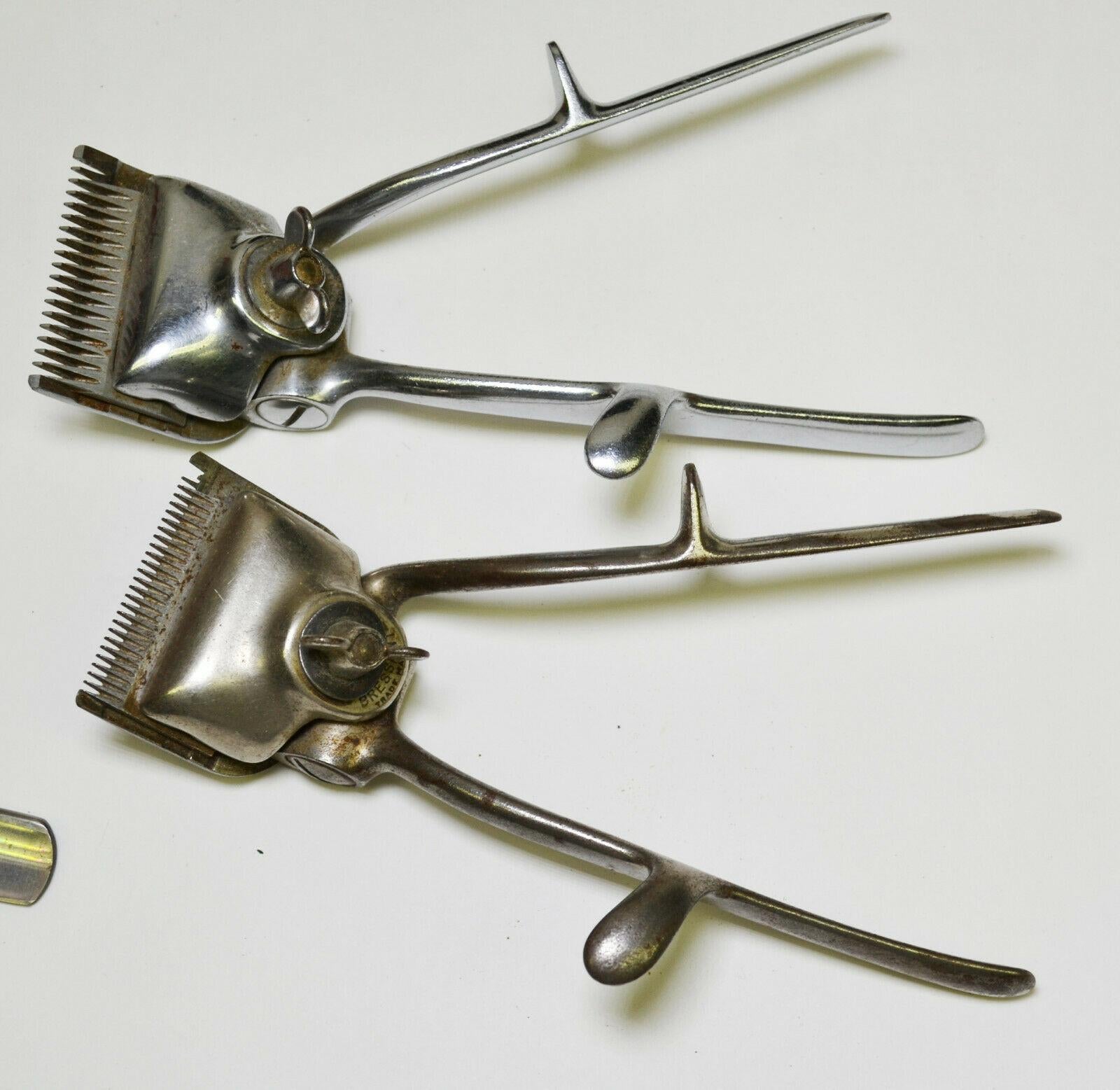 VTG Straight  Manual Hair Clippers Barber Shaving Lot Strop Schick Trimmer