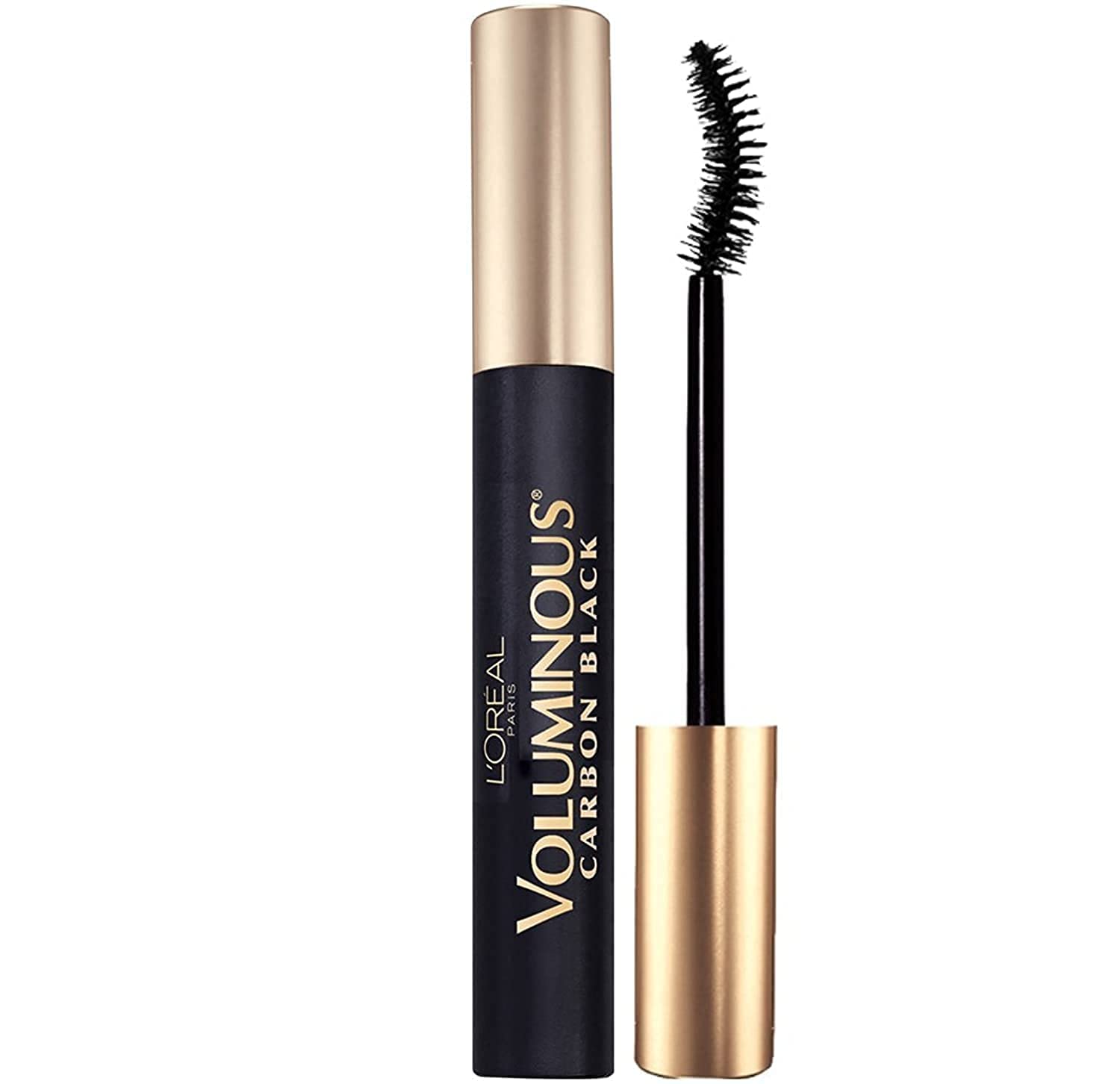 L’Oreal Paris Makeup Voluminous Mascara Original, Curved Brush Lifts &amp; Builds Lashes Up To 5X Volume, Clump Free, Smudge Free, Black, 0.28 Fl Oz