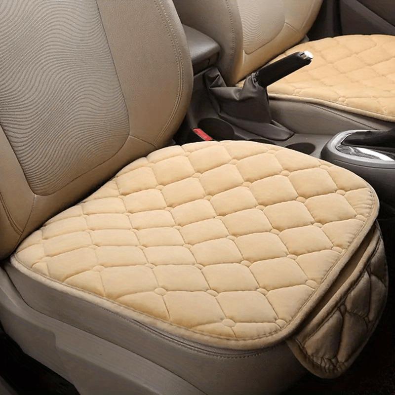1pc / 3 Pcs Car Seat Cushion, Non-Slip Rubber Bottom With StoraPouch,Premium Comfort Memory Silk Cotton, Car Seat Pad Universal