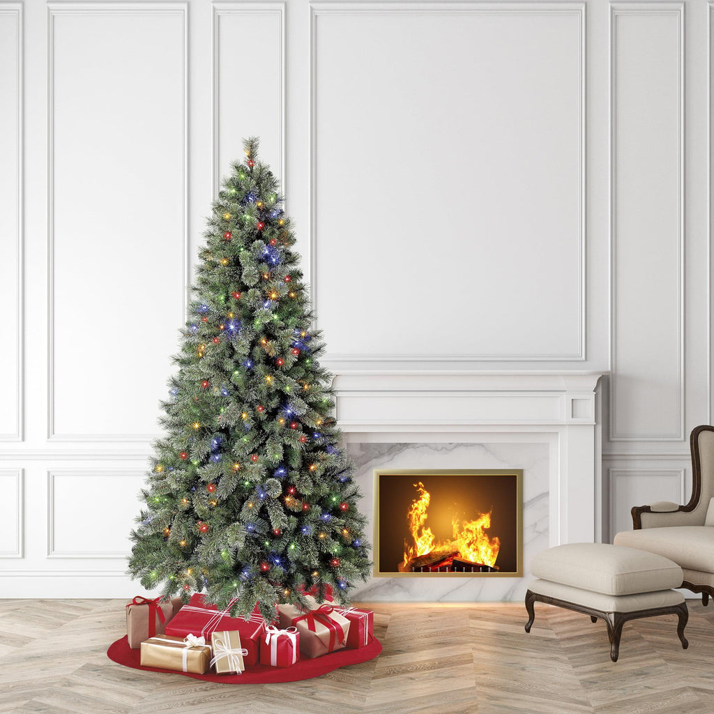 Holiday Time Prelit 300 LED Color-Changing Lights, Liberty Pine Artificial Christmas Tree, 7.5'