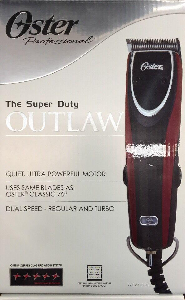 Oster The Super Duty Outlaw Detachable Blade 76 Dual 2 Speed Clipper 76077-010