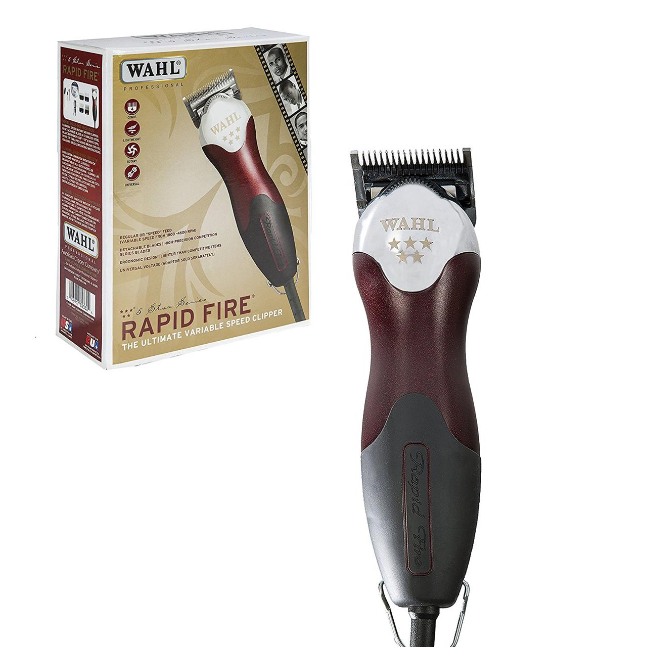Wahl Five Star Rapid Fire Clipper #8233-200 w/Bonus Speed Blade 100-240 Volts