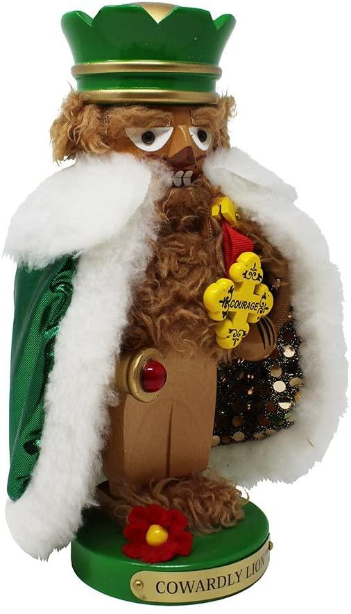 Kurt Adler (#ES1579) Wizard of Oz Steinbach Chubby Cowardly Lion Nutcracker, 11"