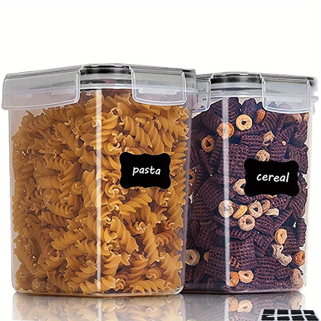 2/6pcs Airtight Food StoraContainers 54oz/1.6L Plastic BPA PP Material Kitchen Pantry Containers For Sugar, Flour, Baking, Dishwasher Safe