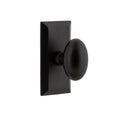Vale Plate 2-3/4 in. Backset Black Iron PassaHall/Closet with Aeg Door Knob