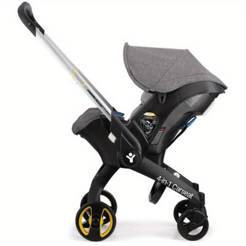 Effortless Baby Strolling, 4-in-1 Foldable Stroller For Use In Shopping Malls, Supermarkets, And Outdoors,  Thanksgiving, Christmas, Year Gift