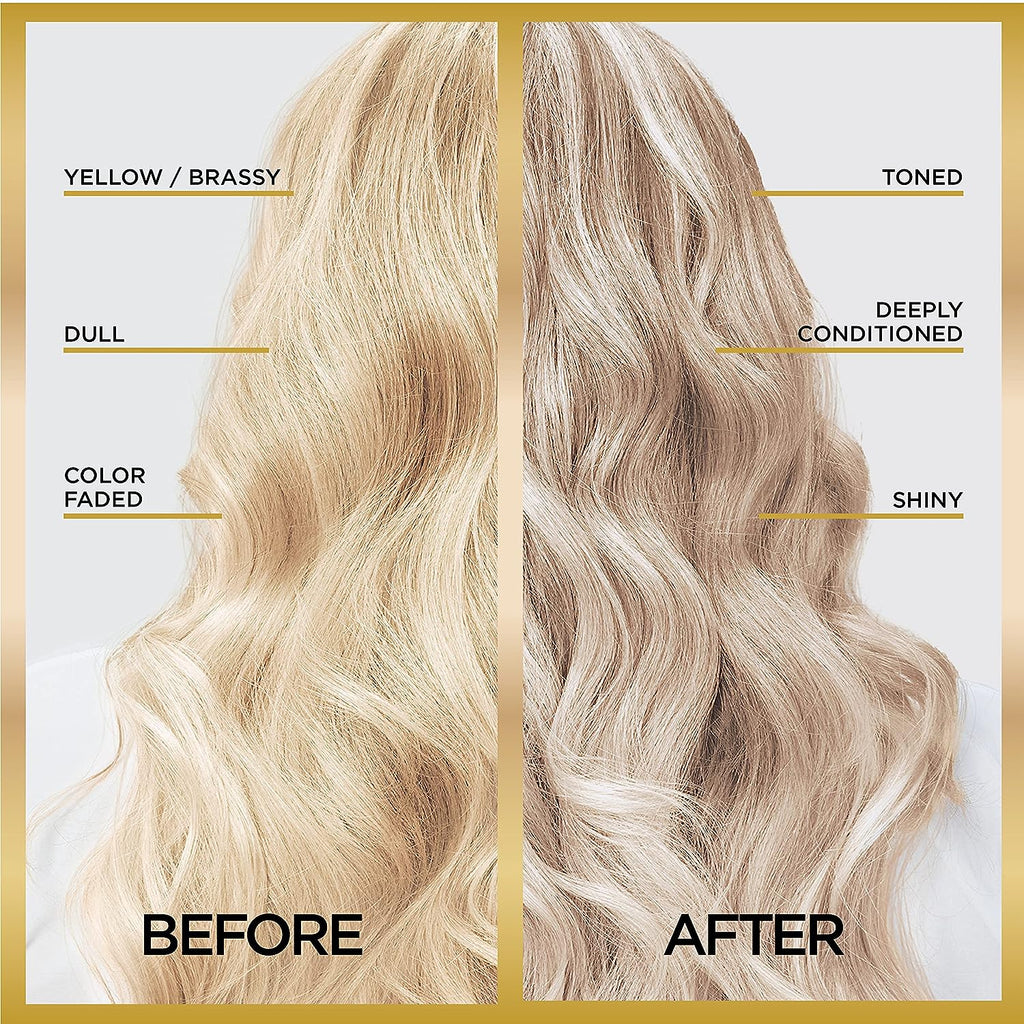 L’Oréal Paris Le Color Gloss One Step In-Shower Toning Hair Gloss for Bleached Hair, Neutralizes Brass, Conditions &amp; Boosts Shine, Platinum Pearl, 4 Ounce
