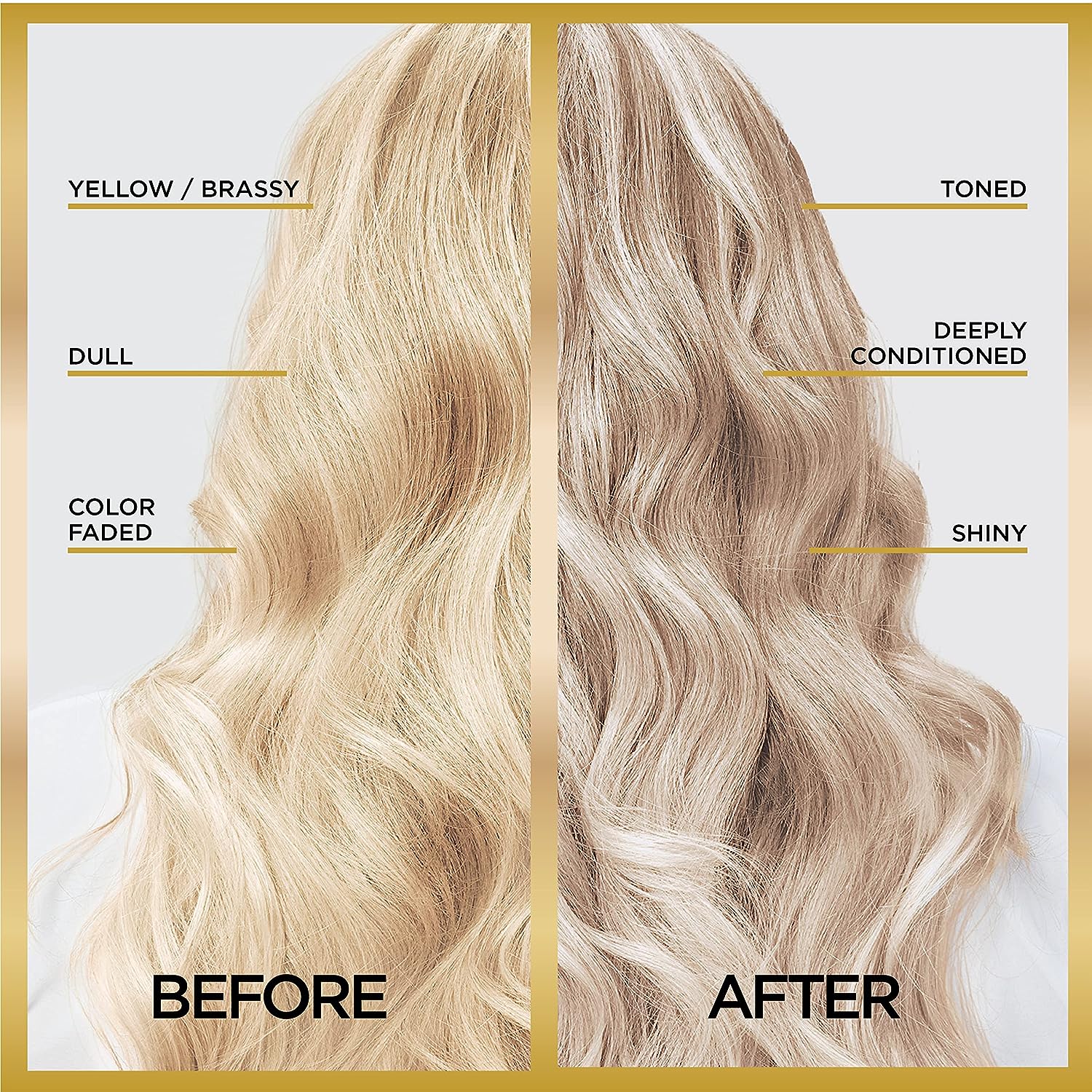 L’Oréal Paris Le Color Gloss One Step In-Shower Toning Hair Gloss for Bleached Hair, Neutralizes Brass, Conditions &amp; Boosts Shine, Platinum Pearl, 4 Ounce