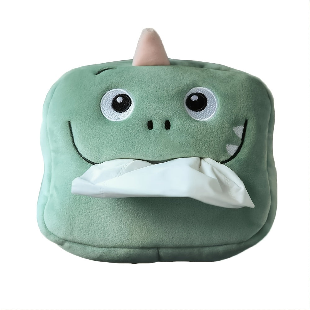 Cute Cartoon Plush Tissue Box Holder: Add a Fun Touch to Your Car Interior!
