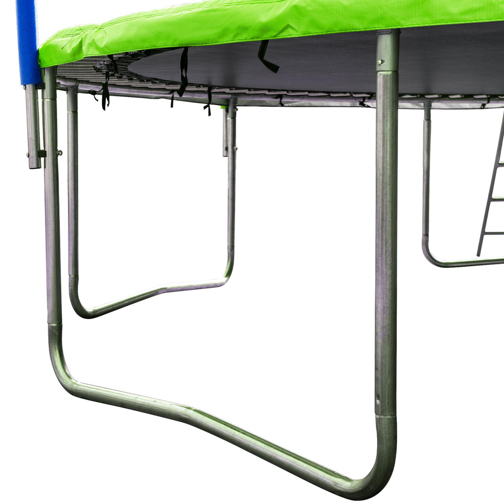SEGMART Trampoline for Kids, Upgraded 16-Feet Outdoor Trampoline with Safety Enclosure Net, Basketball Hoop and Ladder, Heavy-Duty Round Trampoline for Indoor or Outdoor Backyard,Capacity 375lbs