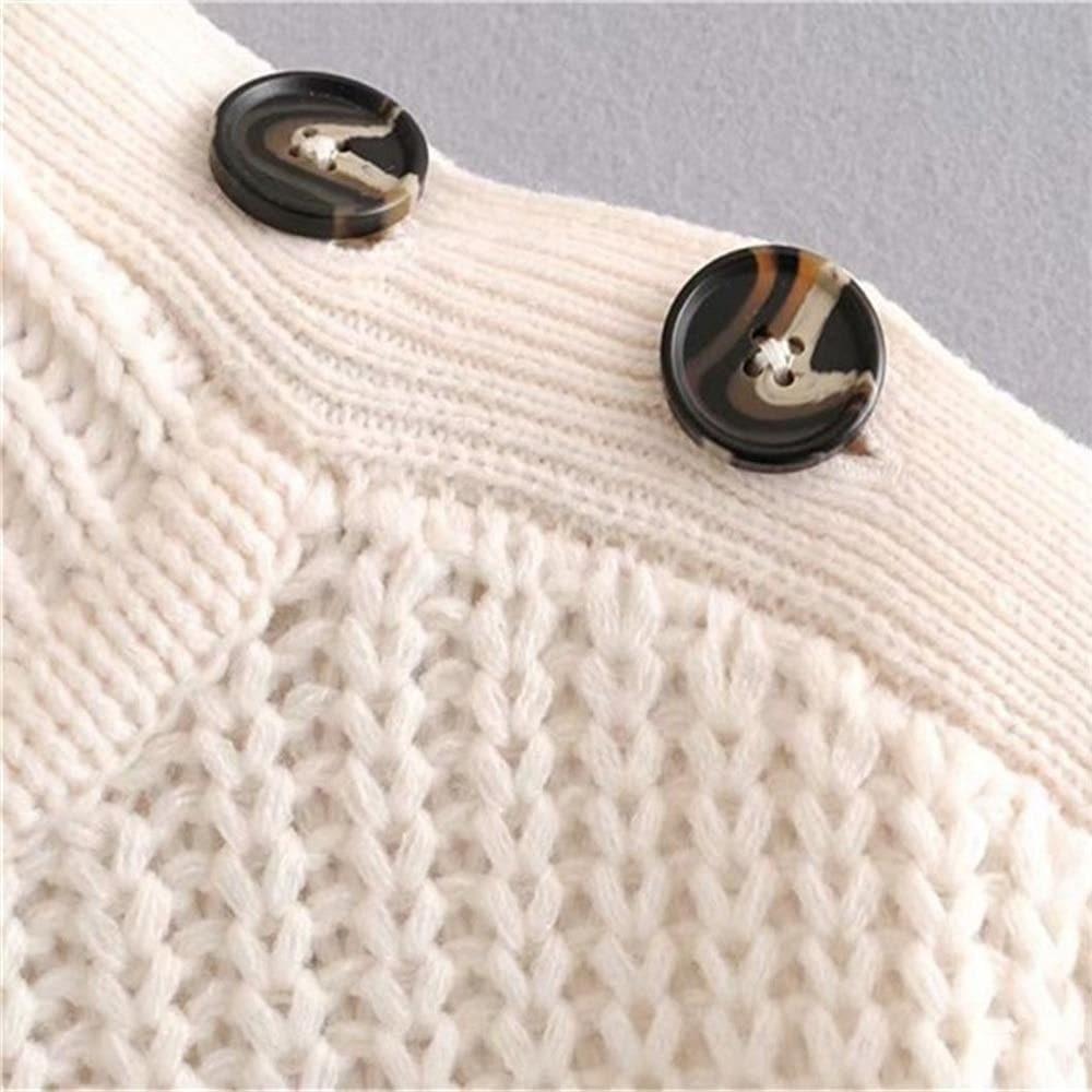 striped knit loose sweater