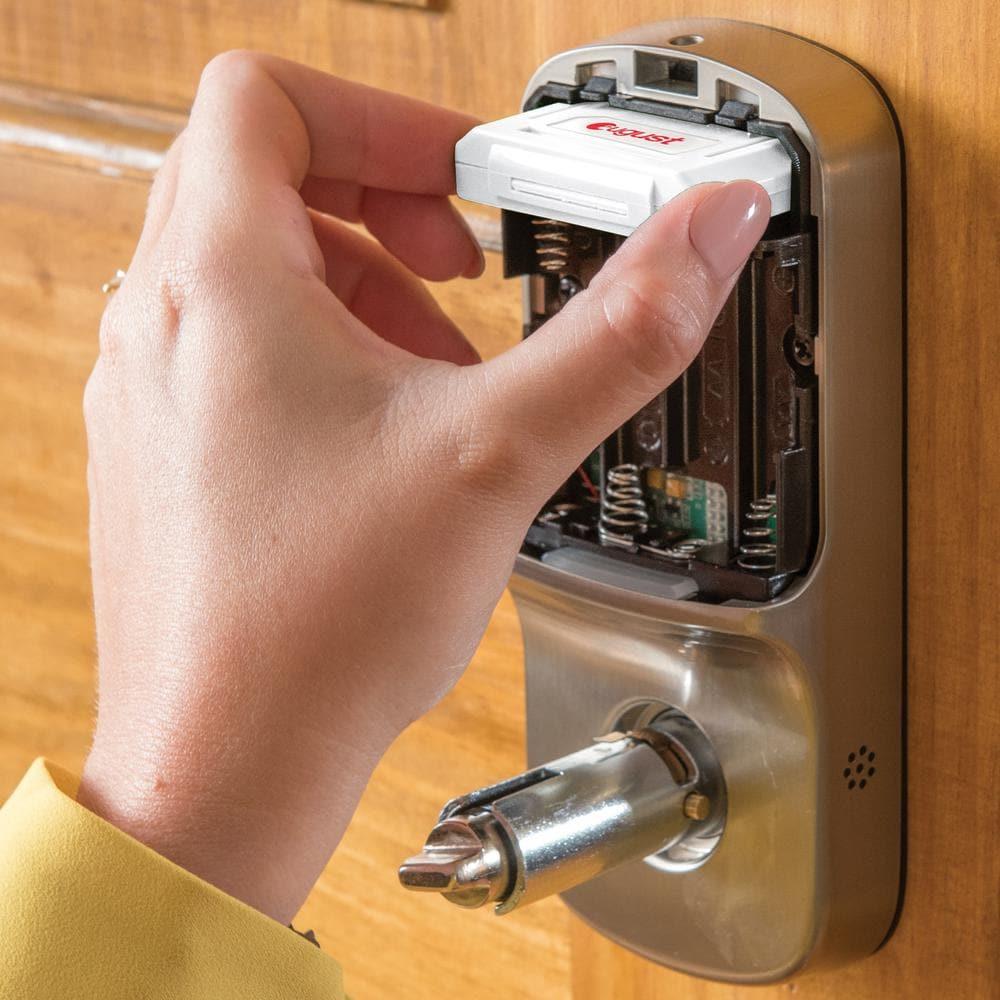 Assure Smart Lever Satin Nickel Lock with Wi-Fi and Touchscreen Keypad