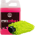 Chemical Guys CWS_402M Car Wash Starter Bundle – Mr. Pink Foaming Car Wash Soap, 128 oz fl oz (1 Gallon) with Green Chenille Wash Mitt (2 Items) Works on Cars, Trucks, SUVs, Jeeps, RVs &amp; More