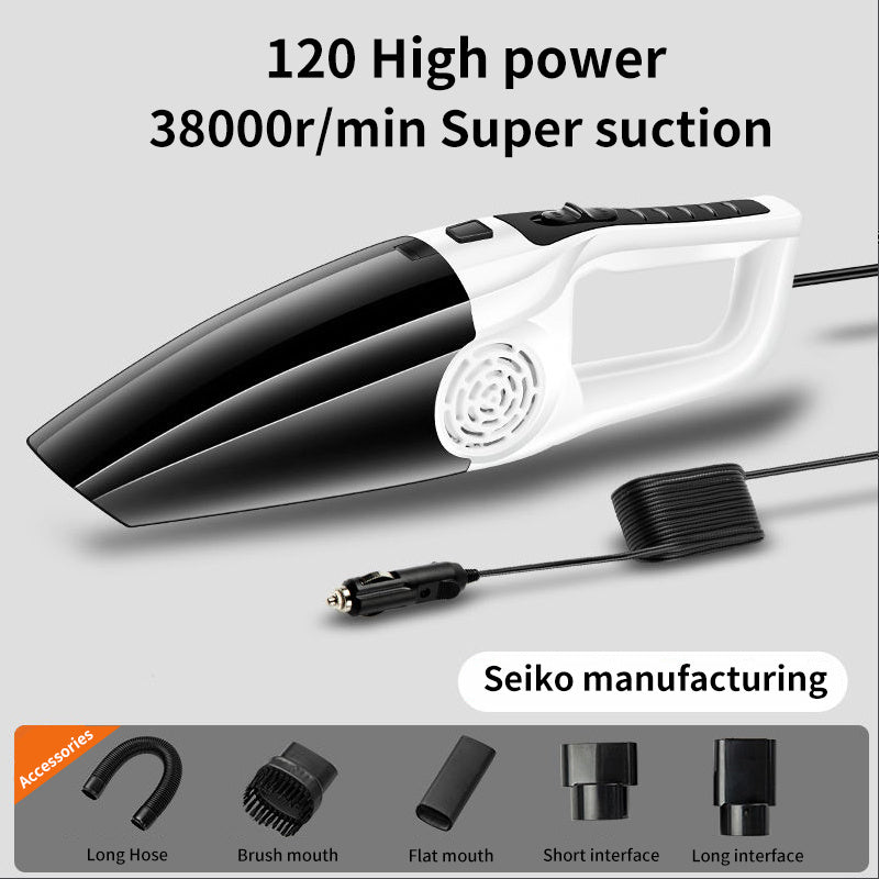 In-car Vehicle Household Indoor LarVacuum Cleaner Power LarSuction Strong Vacuum Vehicle Small Vehicle Vacuum Cleaner Dry-wet Dual-use