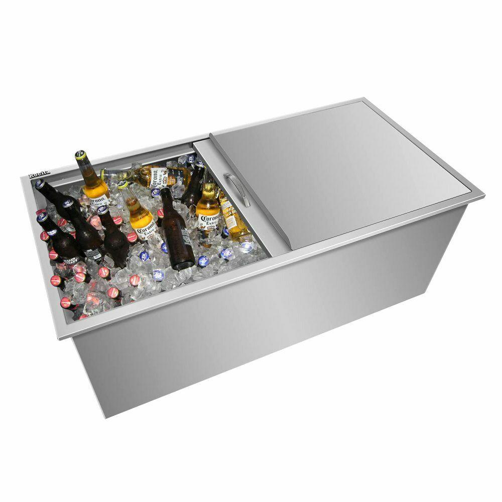 Drop In Ice Chest 36’’L x 18’’W x 14’’H 304  Steel Drop In Cooler