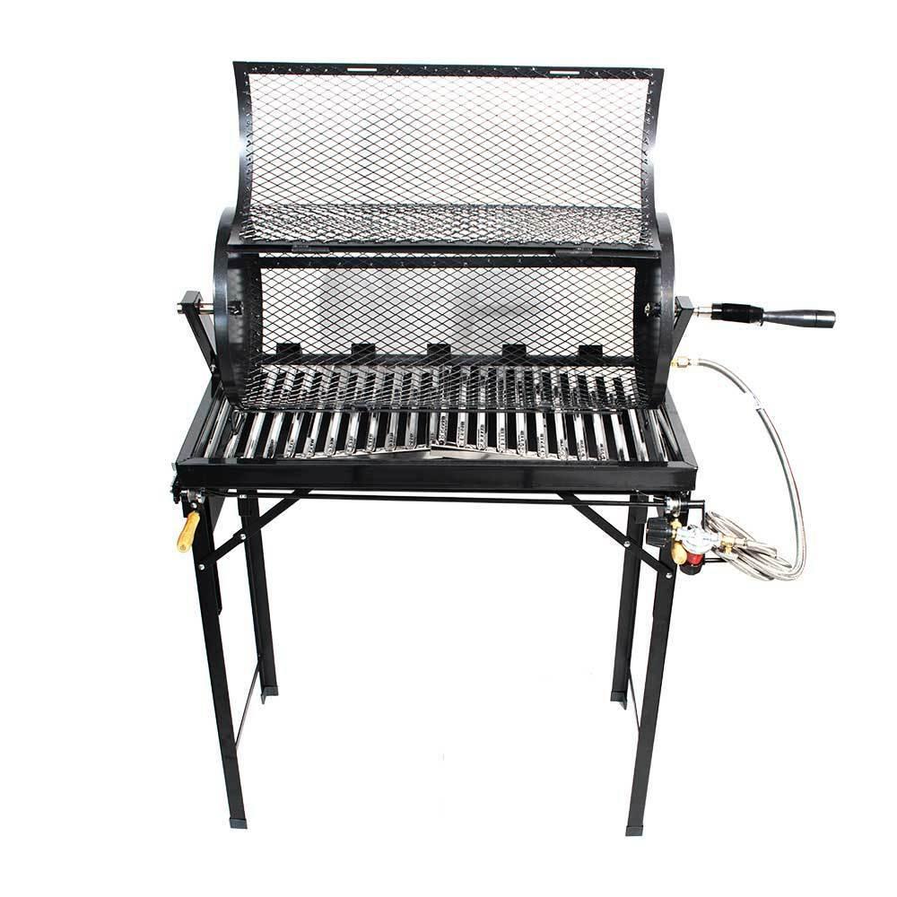 5 Burner Hatch Rotating Chili Roaster Portable BBQ Stand & Regulator CR-BARBACOA
