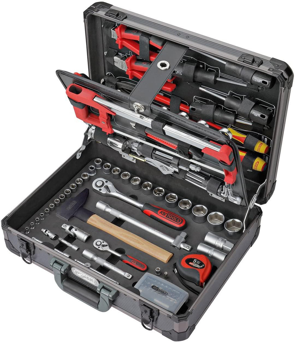 KS Tools 922.0731 Box of 130 sockets 1/4 inch- 1/2 inch