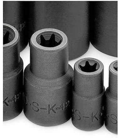 SK 19761 13 Piece 3/8-Inch Drive E4 to E24 Torx Socket Set