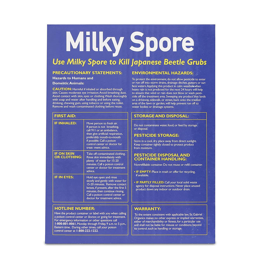 St. Gabriel Organics Gardener's Supply Company Milky Spore 40 Oz