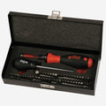 Wiha 28595 Torque Screwdriver and Bits Box Set 10-50 in-lbs, 53 Pieces