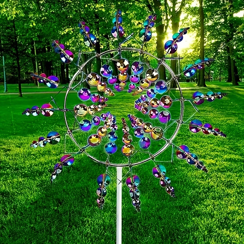 Unique And Amazing Metal Wind Spinner 3D Wind Catcher Metal Outdoor Patio Decor Metal Windmill Spinner For RV Outdoor Garden