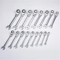 CHENTAOMAYAN Hardware Ratcheting Box Combination Wrenches Ratchet Head 72T Steel for Car Repair Ring Spanner one Set of Key Hand Tools Tool Kits (Color : 12pcs 8 19)