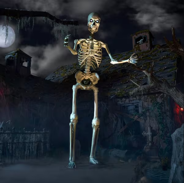 Home Accents 12 Ft. Giant-Sized Skeleton With LifeEyes