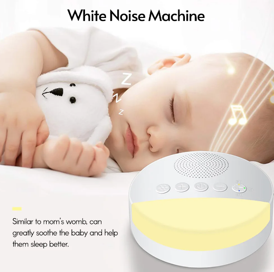 7/1PCs Baby White Noise Sleep Machine Built-in 6 Soothing Sound Soft Breath Light Timed Shutdown Sleep Machine Sound Player