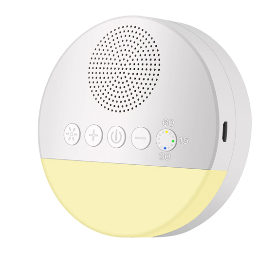 7/1PCs Baby White Noise Sleep Machine Built-in 6 Soothing Sound Soft Breath Light Timed Shutdown Sleep Machine Sound Player