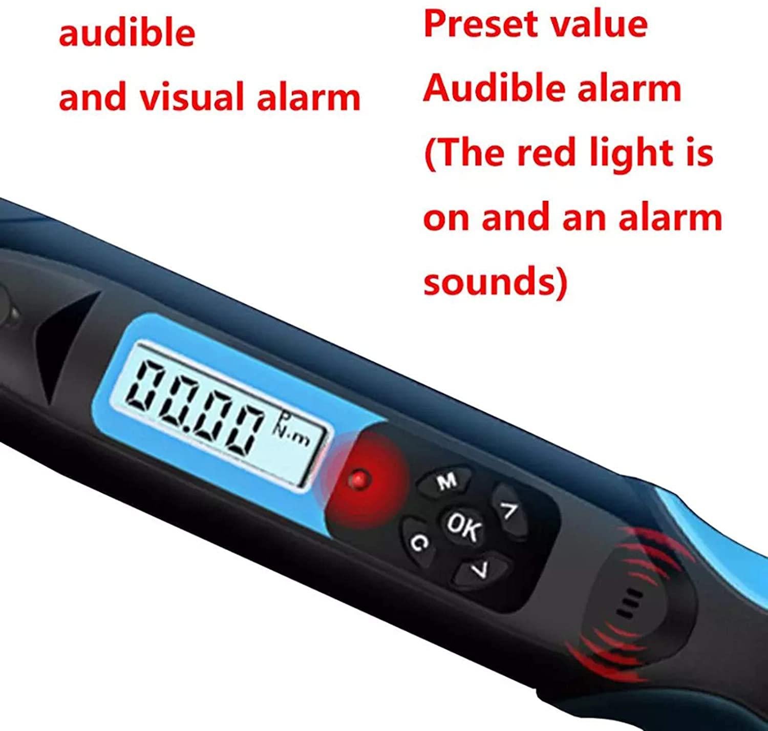Adjustable Torque Wrench Digital 1/4 Professional Electronic Torque Wrench Spanner Bike Car Repair Hand Tool