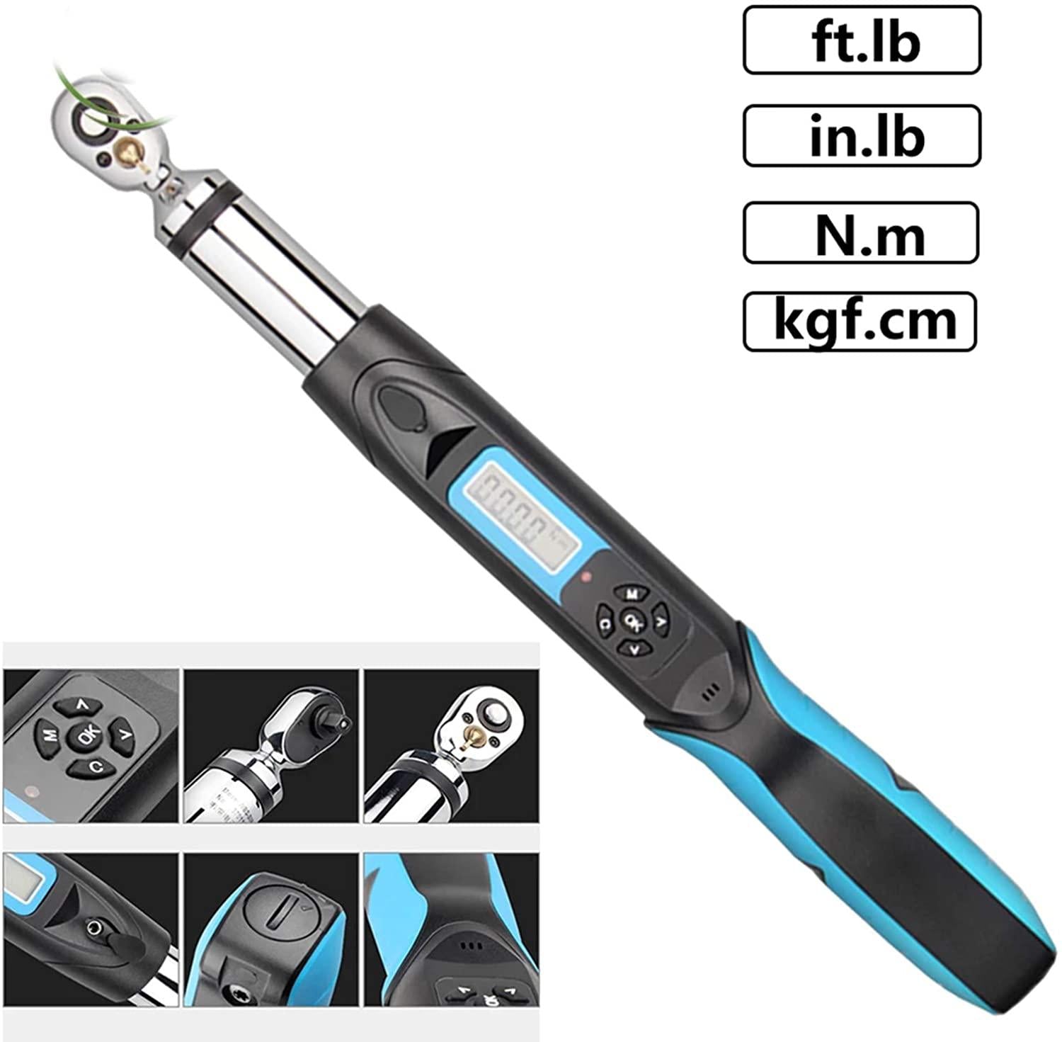 Adjustable Torque Wrench Digital 1/4 Professional Electronic Torque Wrench Spanner Bike Car Repair Hand Tool