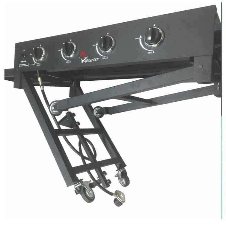 36 Inch 4-Burner Propane Outdoor Flat Tap Griddle