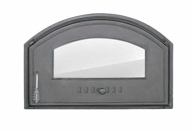 Cast Iron pizza oven door with glass | bread oven doors | 700x460 | Right
