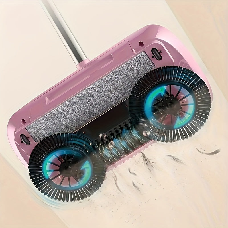 Upgraded Household Broom, Upgraded Hand Push Broom Dustpan Set, Small Portable Broom, Clean Dust Pet Hair, Hand Push Mop Cleaner