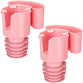 JoyTutus Cup Holder with Storage Box 2 Pack, Cup Holder Expander for Car, Large Car Cup Holder Adapt Most Regular Cup Holder 18-40oz, with Attached Organizer, Pink