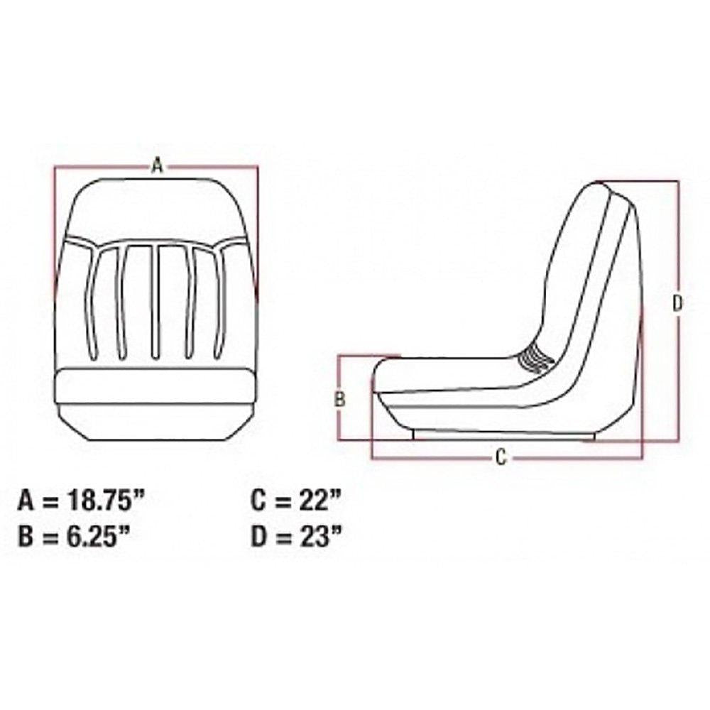 A&I Products SEAT STANDARD W/ TRACKS PART NO: A-6669135