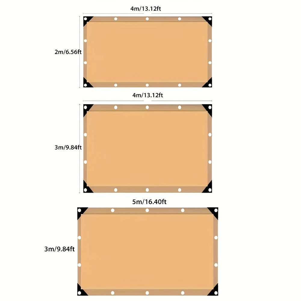 Sun Shade Cloth, Dense Shading Heat Insulation Net, Shading Cloth, Sun And Snow Protecting For Balcony, Courtyard, RV Camping, Black