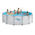 Summer Waves14ft Elite Frame Pool with Filter Pump, Cover, and Ladder