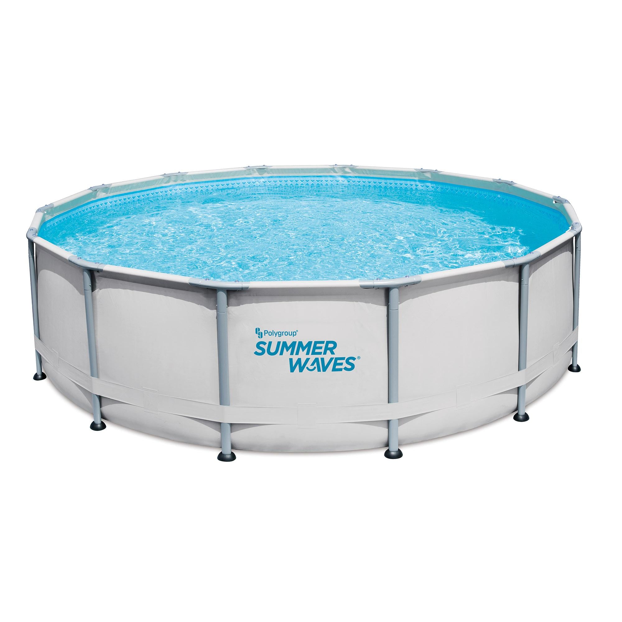 Summer Waves14ft Elite Frame Pool with Filter Pump, Cover, and Ladder