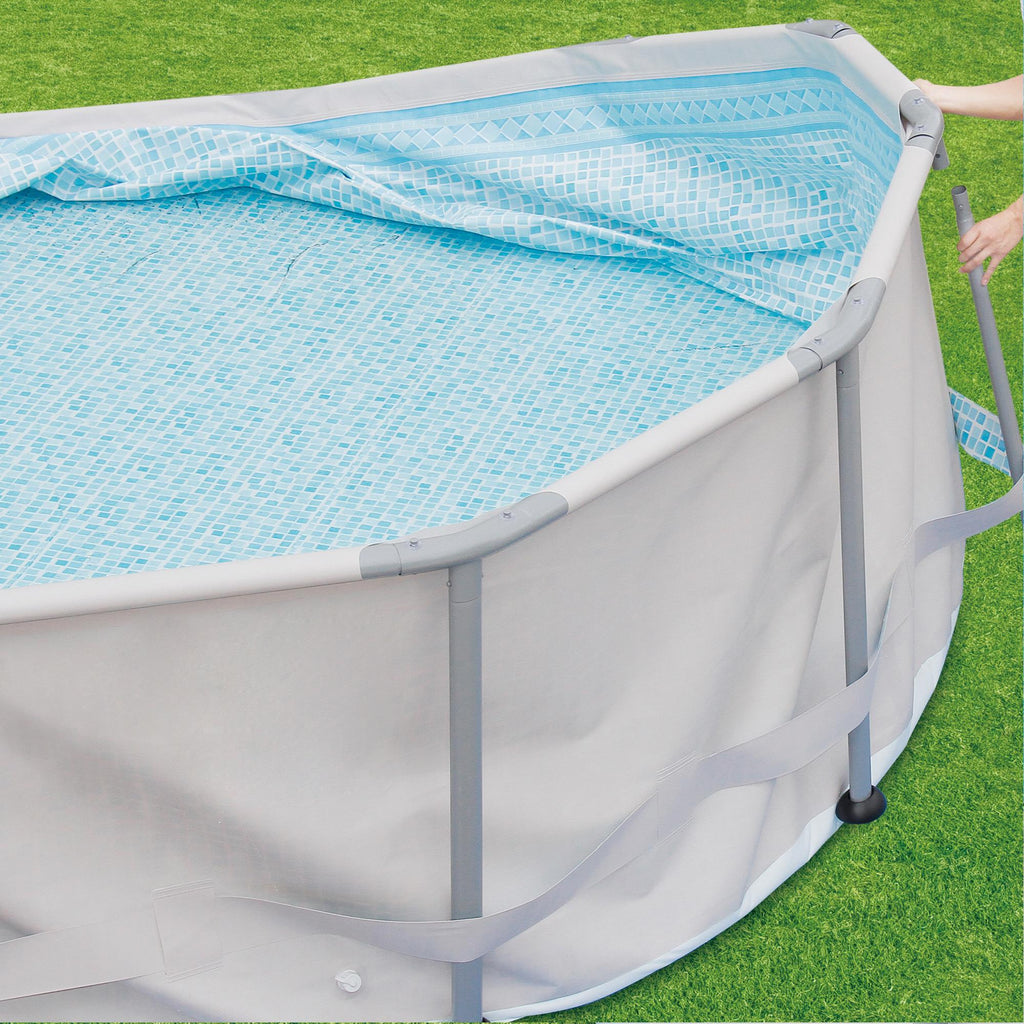 Summer Waves14ft Elite Frame Pool with Filter Pump, Cover, and Ladder