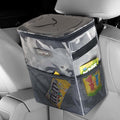 HOTOR Car Trash Can, Multifunctional Car Accessory for Interior Car Stuff Storage with Compact Design, Waterproof Car Organizer and Storage with Adjustable Straps, Magnetic Snaps (Camouflage Gray)