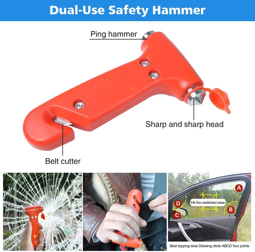 STDY Car Roadside Emergency Kit, Auto Vehicle Truck Safety Emergency Road Side Assistance Kits with Jumper Cables, Portable Air Compressor, First Aid Kit, Tow Rope, Reflective Triangle, etc