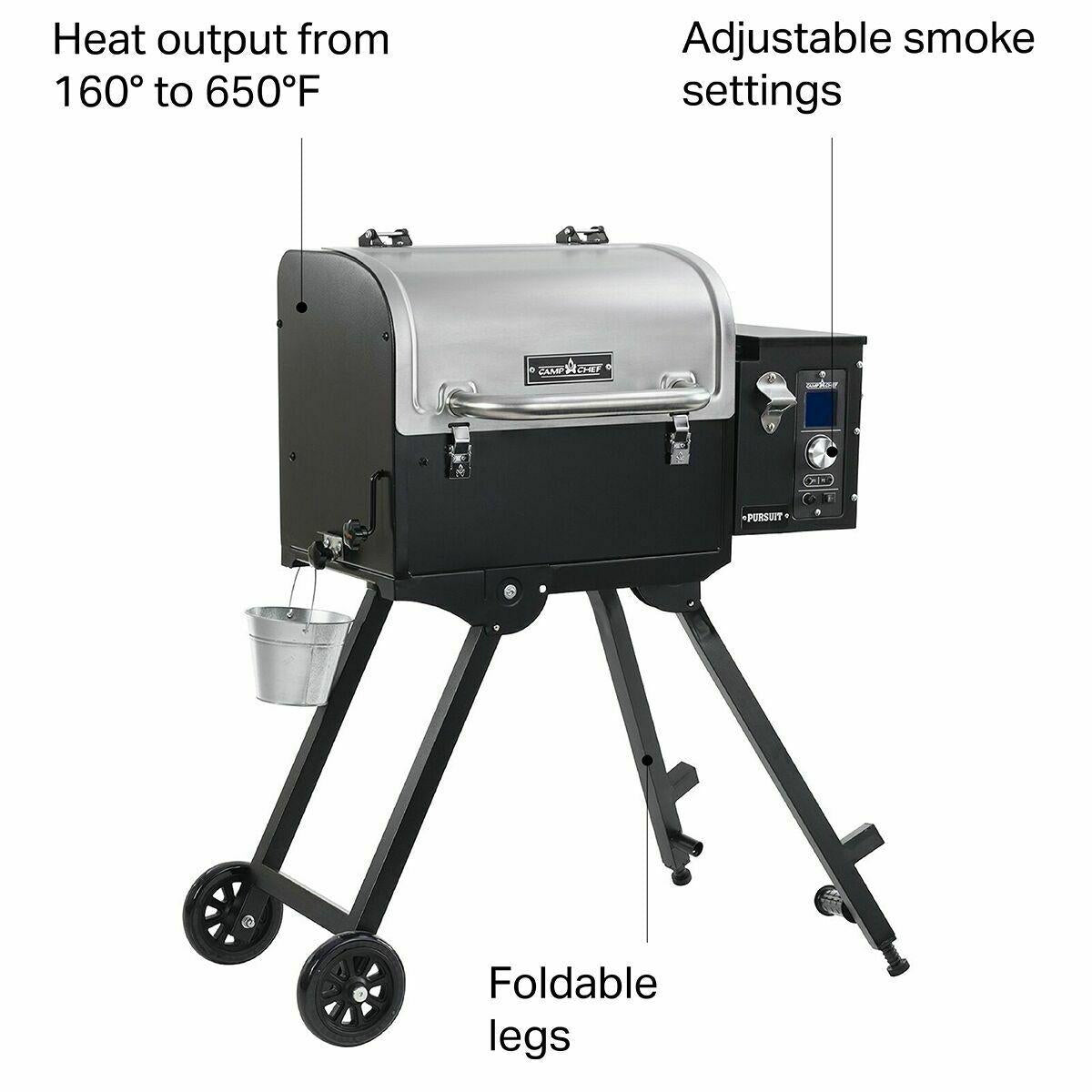 Pursuit Portable Pellet Grill Black/ One Size
