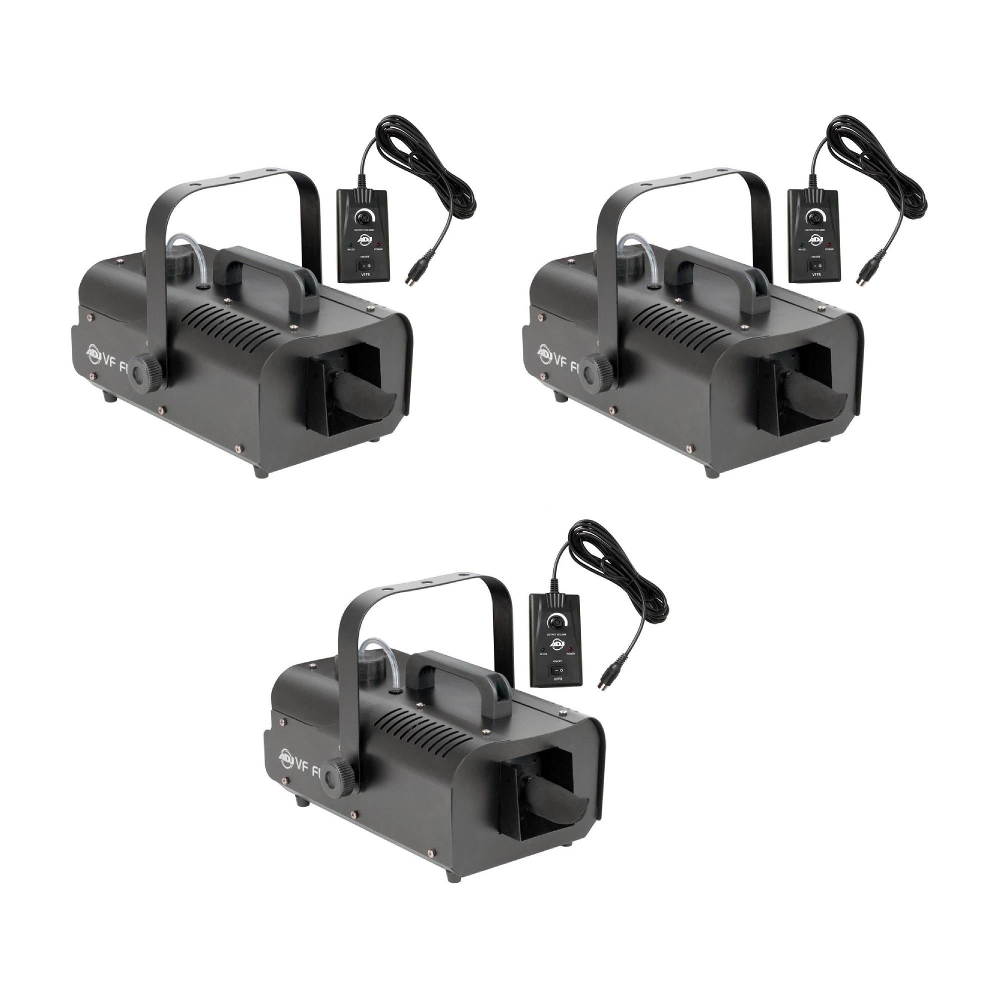 American DJ Snow Machine 600W High Output Area Effect with Wired Remote (3 Pack)