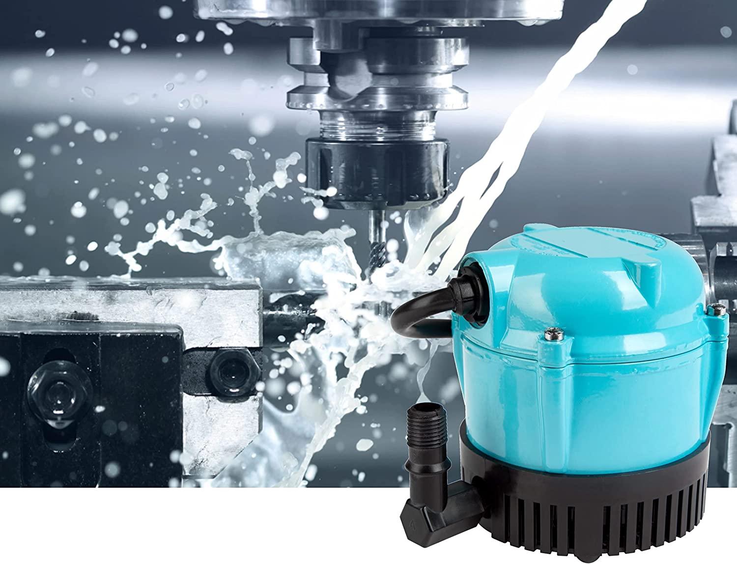 Little Giant 1-A 115 Volt, 1/200 HP, 170 GPH Small Submersible Permanently Oiled Pump for Fountain, Water Displays and Air Conditioners, 6-Foot Cord, Blue, 500203