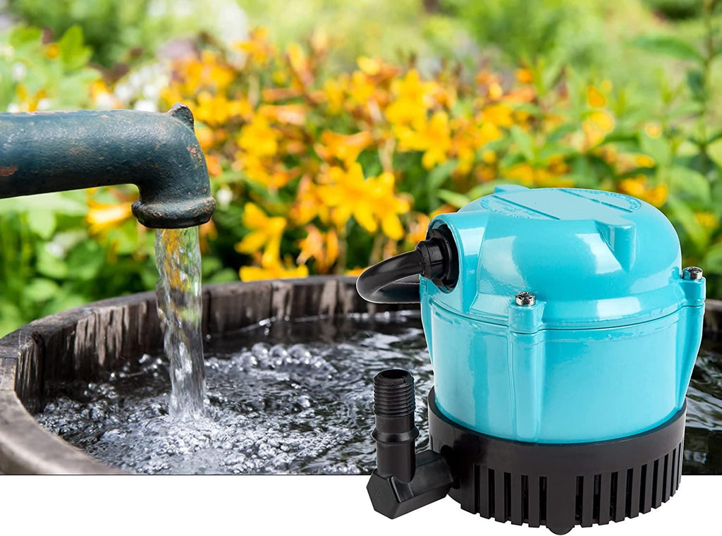 Little Giant 1-A 115 Volt, 1/200 HP, 170 GPH Small Submersible Permanently Oiled Pump for Fountain, Water Displays and Air Conditioners, 6-Foot Cord, Blue, 500203